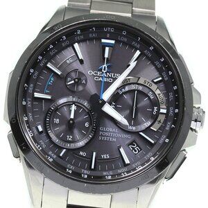 CASIO Oceanus OCW-G1000DB-1AJF GPS hybrid radio wave Solar Powered Men's_748635